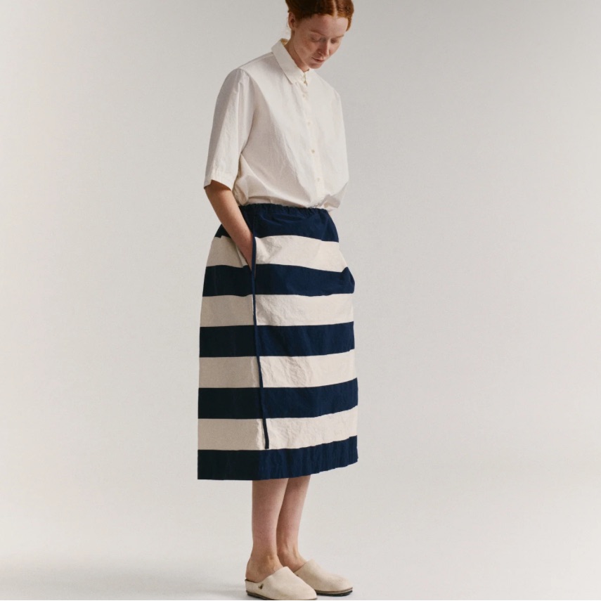 Casey Casey Womens Square Skirt Stripe M